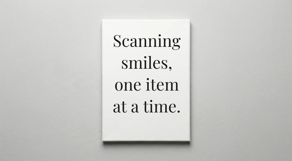 Cashier quote wall art - canvas print