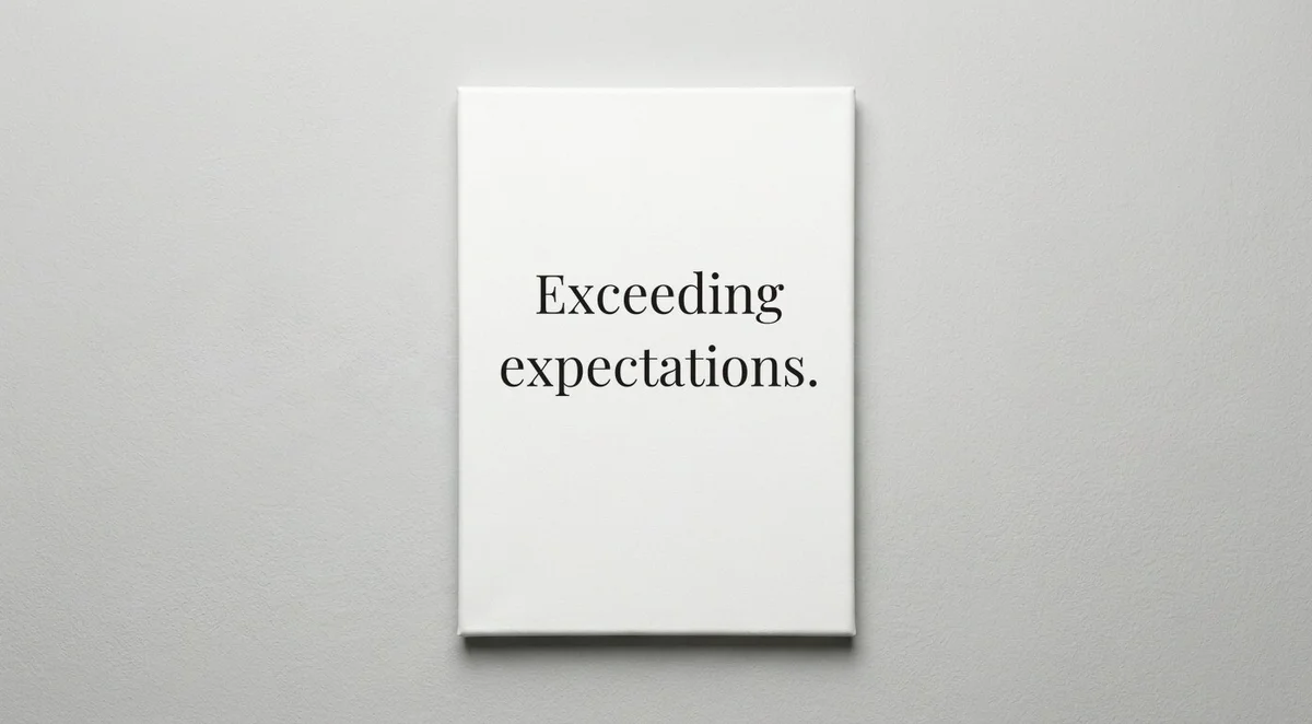 Buyer quote wall art - canvas print