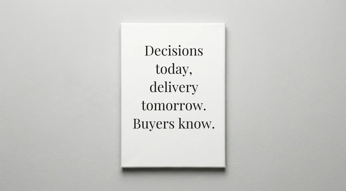 Buyer quote wall art - canvas print