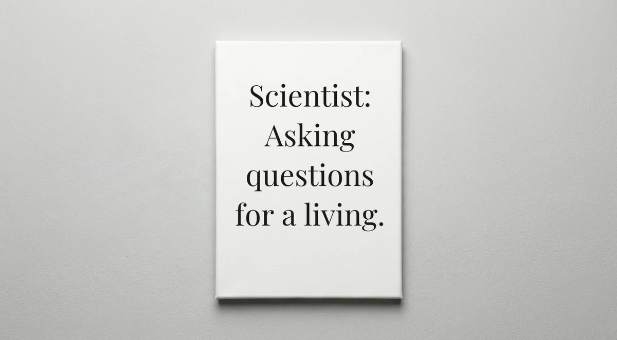 Scientist quote wall art - canvas print