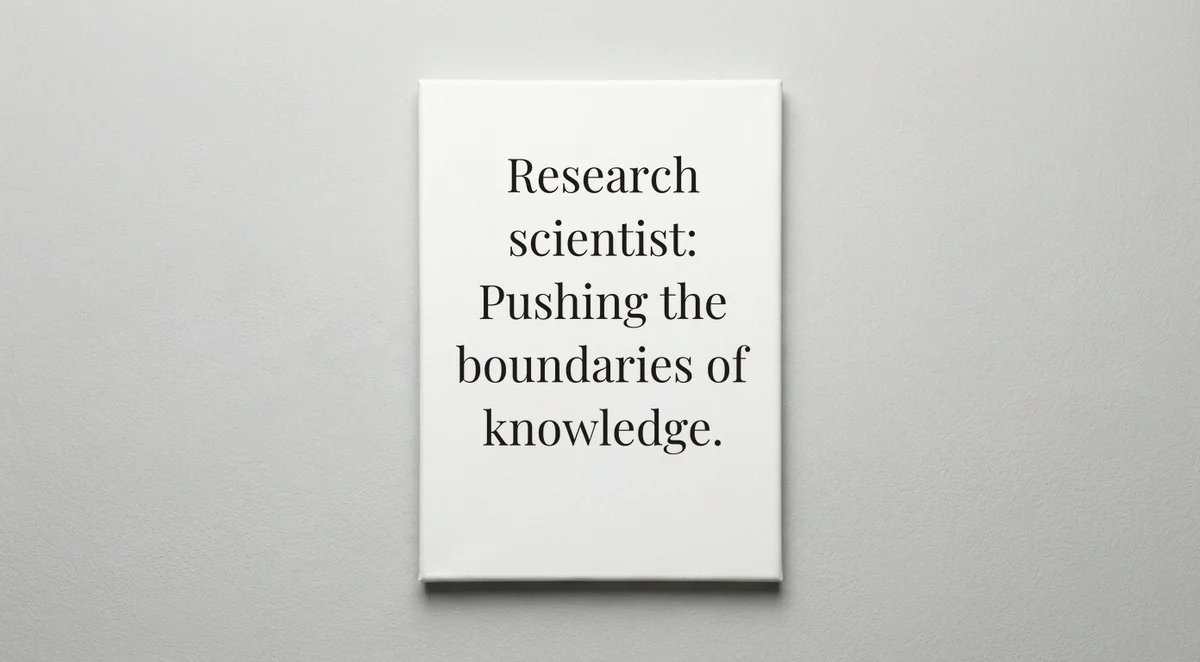 Researcher quote wall art - canvas print