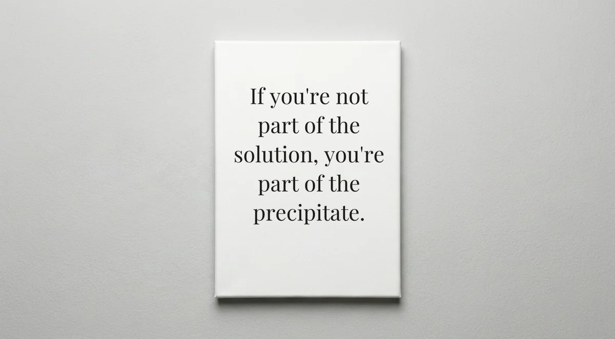 Chemist quote wall art - canvas print