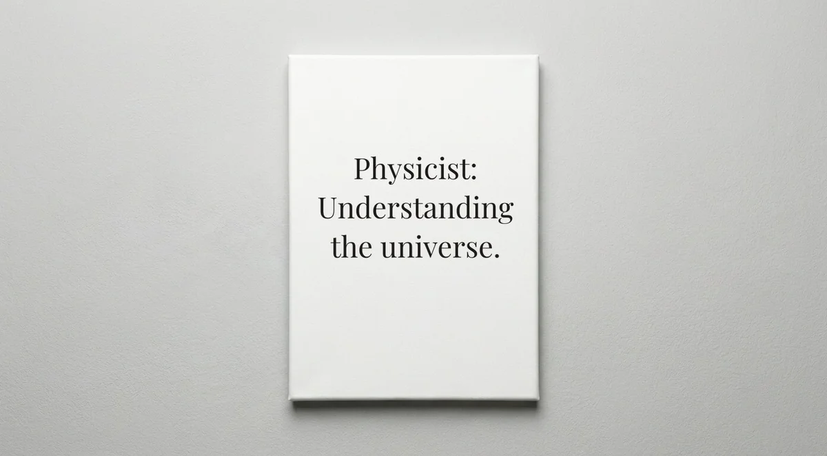 Physicist quote wall art - canvas print
