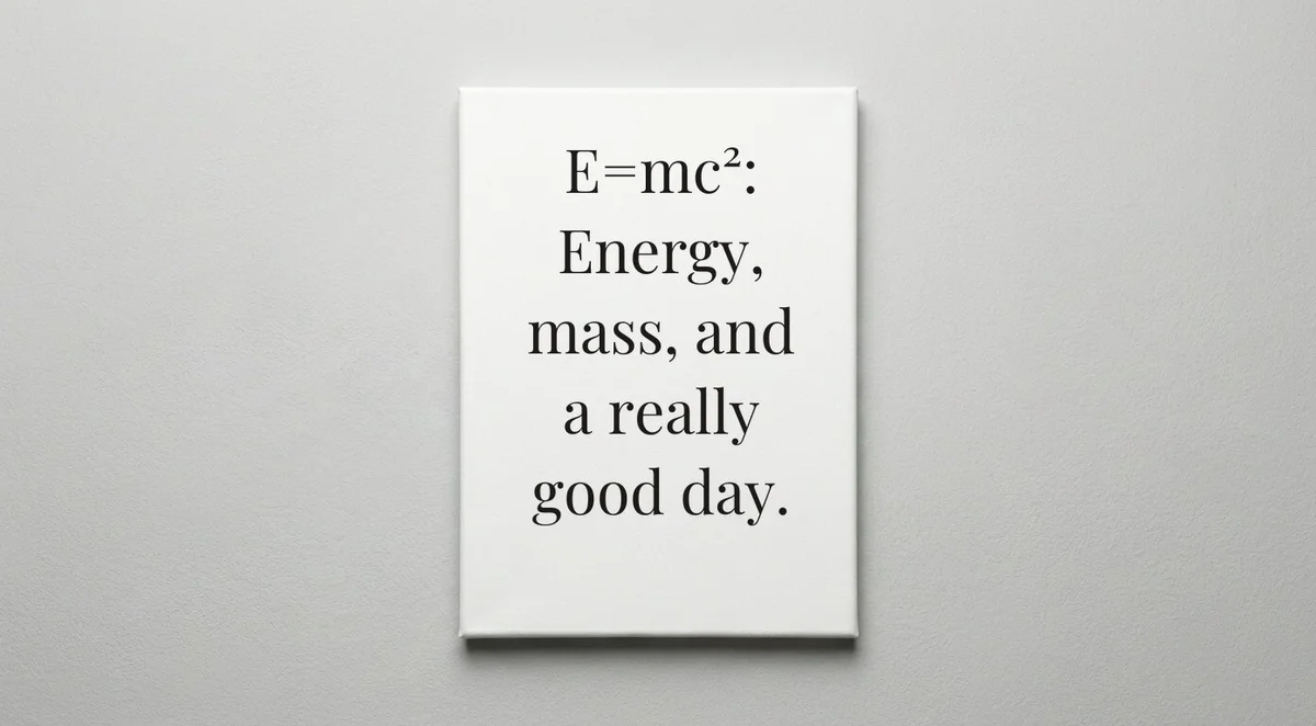 Physicist quote wall art - canvas print
