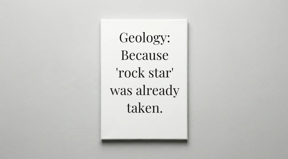 Geologist quote wall art - canvas print