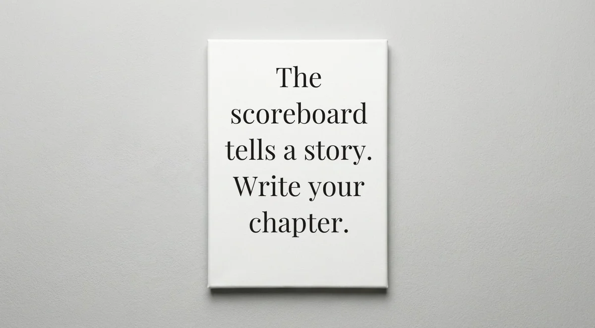 Athlete quote wall art - canvas print