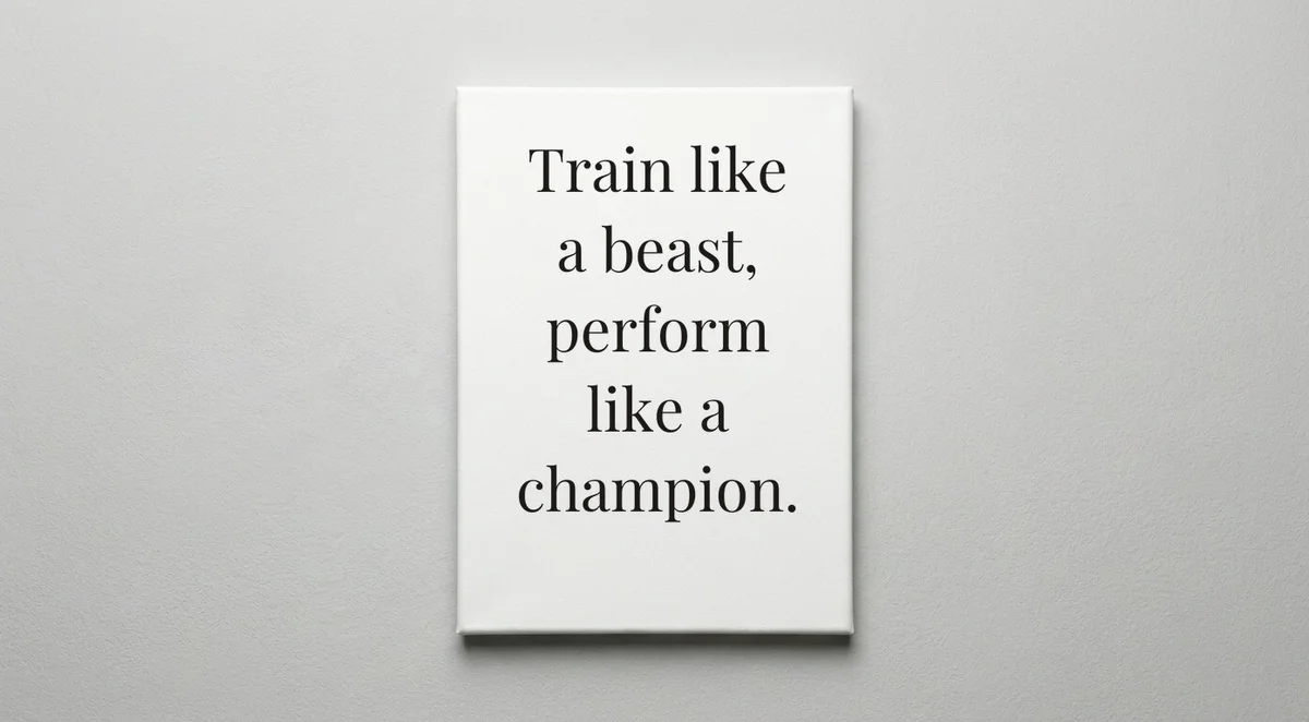 Athlete quote wall art - canvas print