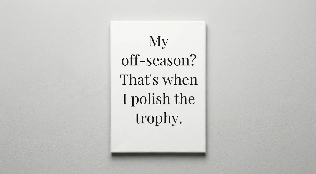 Professional Athlete quote wall art - canvas print