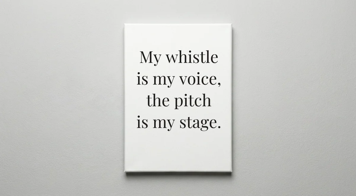 Referee quote wall art - canvas print