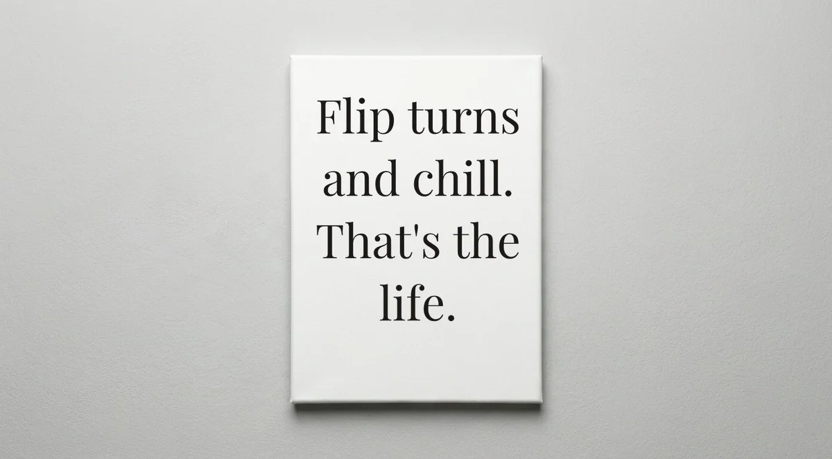 Swim Coach quote wall art - canvas print