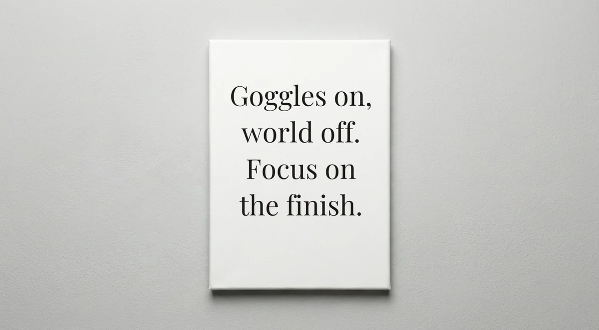 Swim Coach quote wall art - canvas print