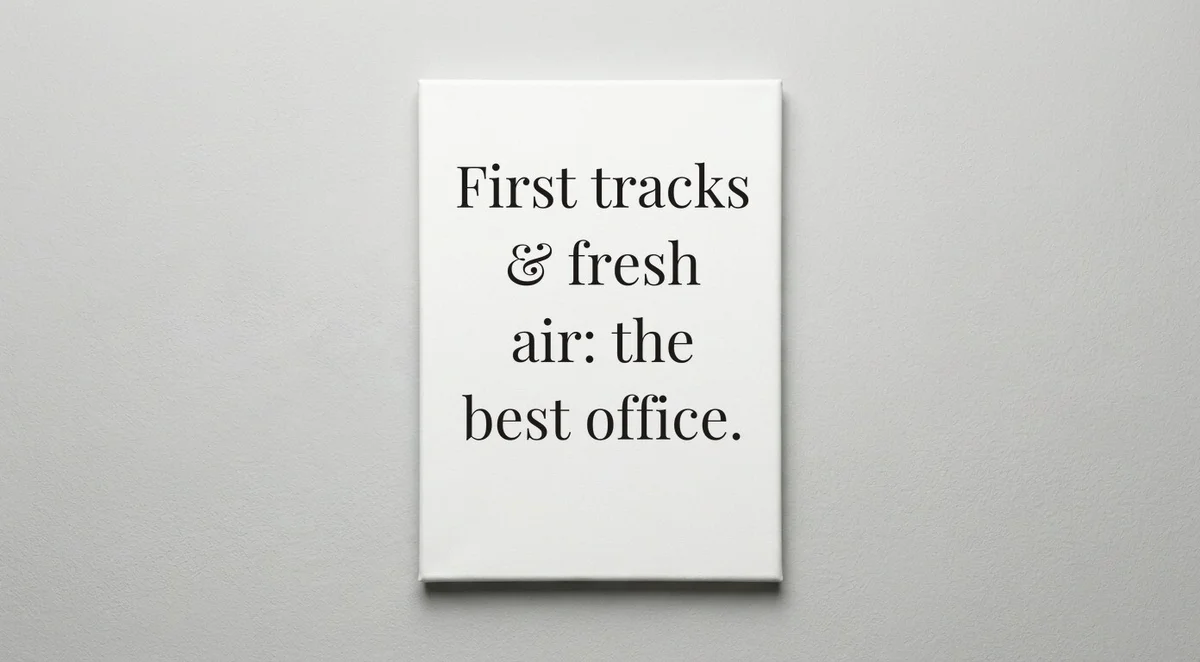 Ski Instructor quote wall art - canvas print