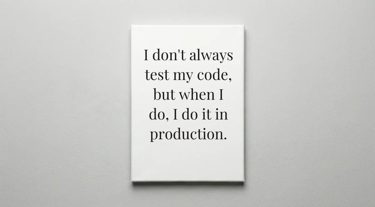 Software Developer quote wall art - canvas print
