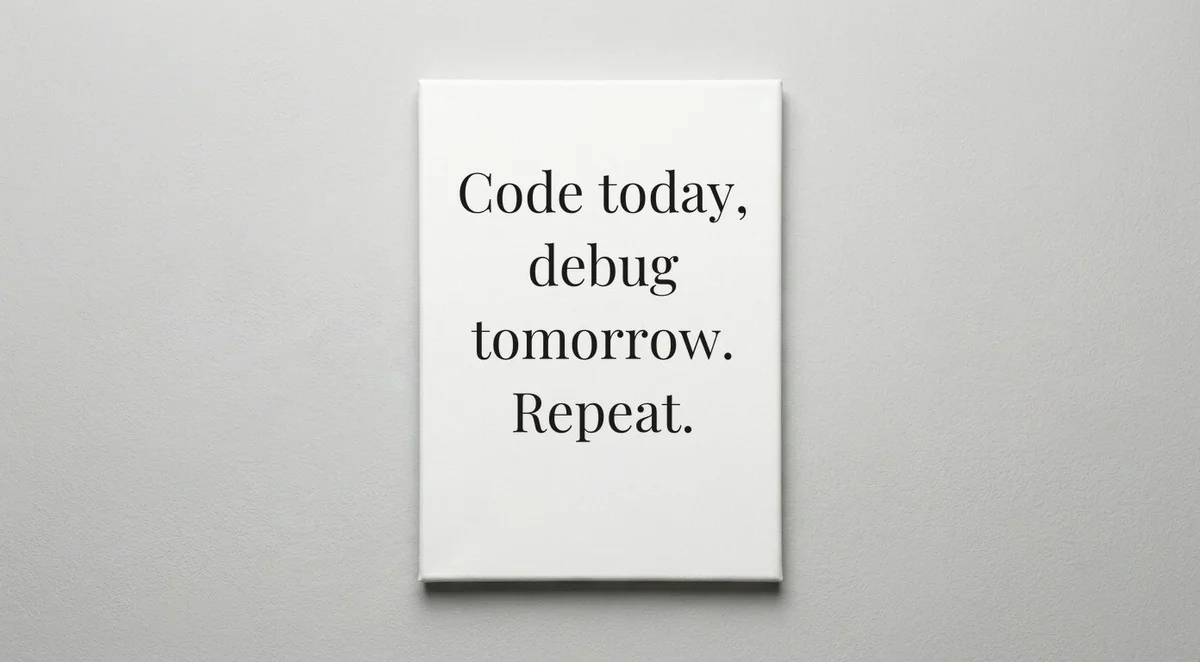 Software Developer quote wall art - canvas print