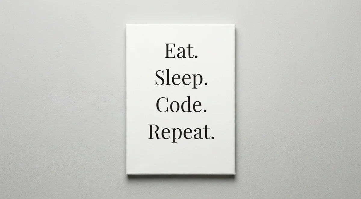 Coder quote wall art - canvas print