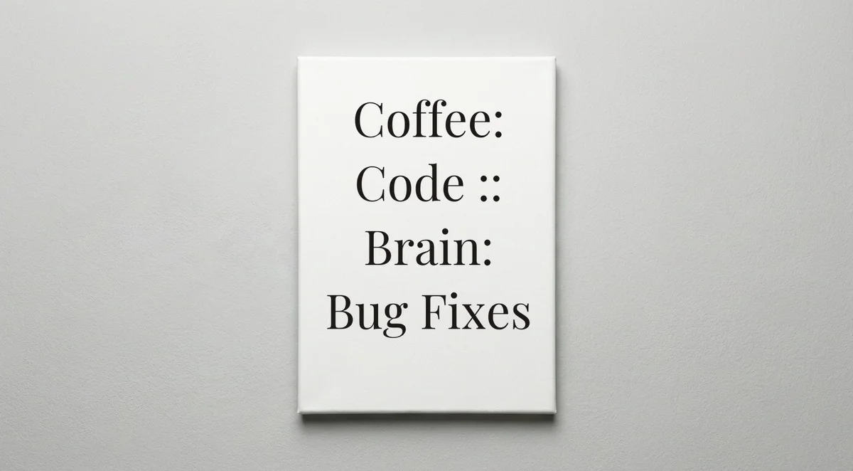 Coder quote wall art - canvas print