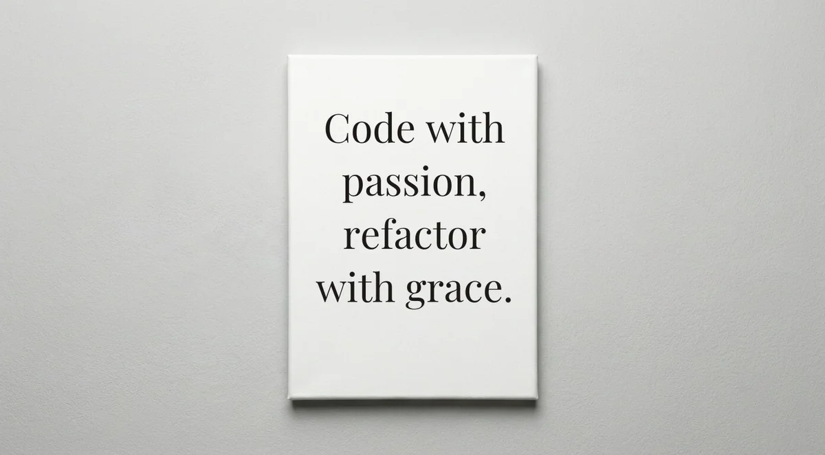 Coder quote wall art - canvas print