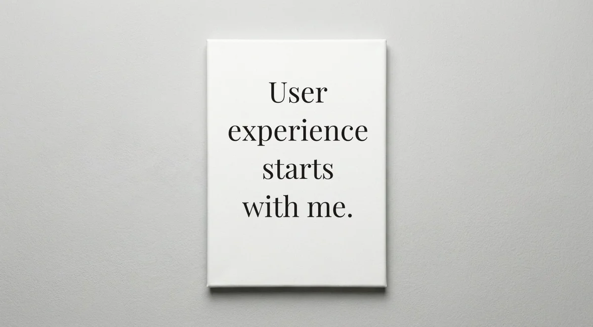 Frontend Developer quote wall art - canvas print