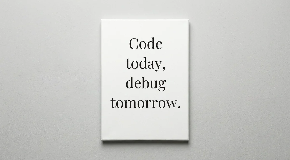 Frontend Developer quote wall art - canvas print