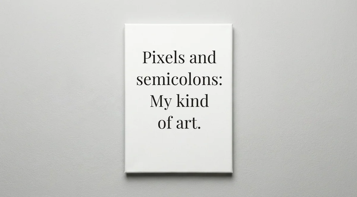 Frontend Developer quote wall art - canvas print