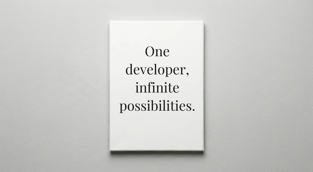Full Stack Developer quote wall art - canvas print