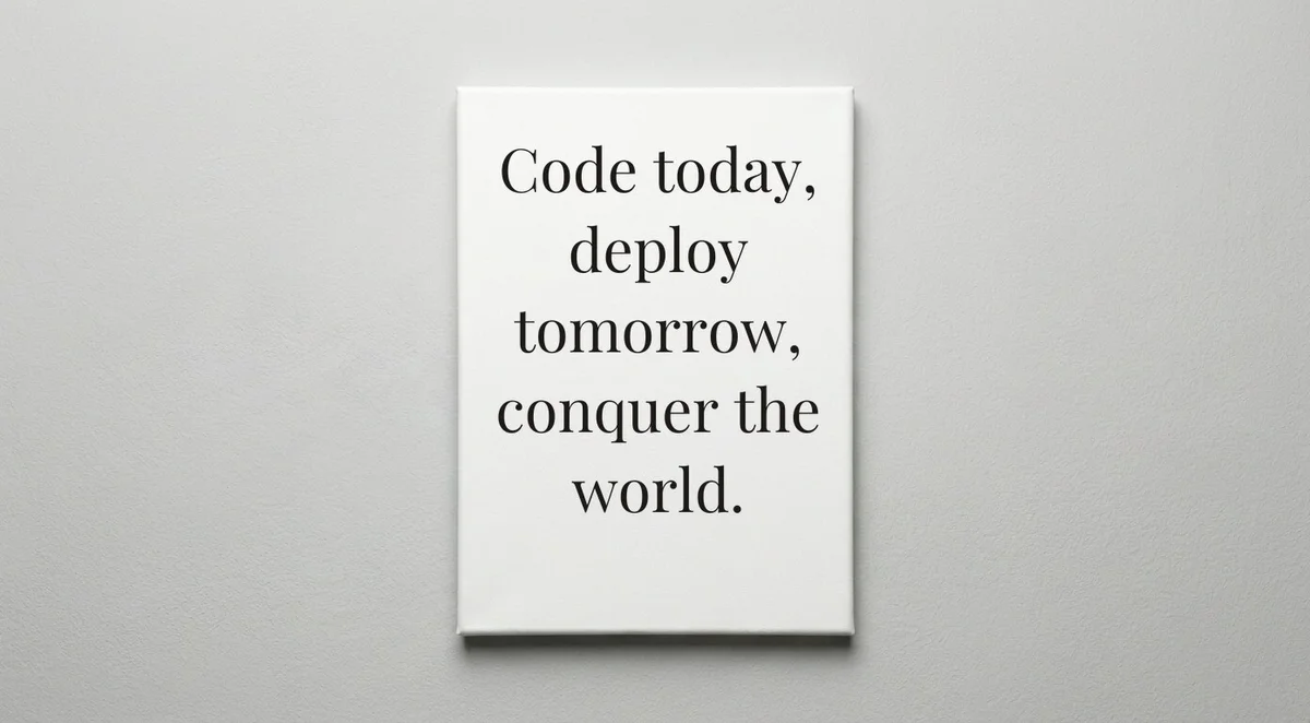 Full Stack Developer quote wall art - canvas print