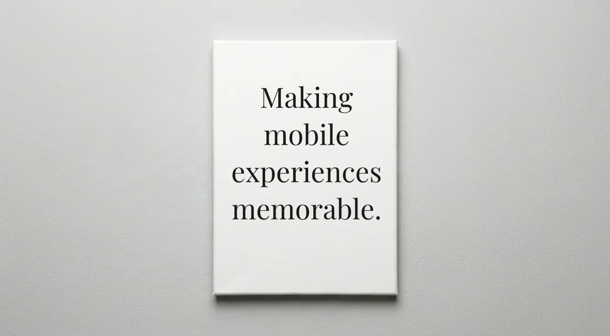 Mobile Developer quote wall art - canvas print