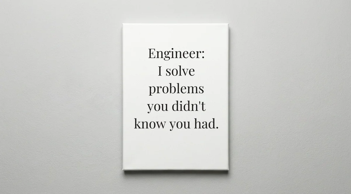 Engineer quote wall art - canvas print