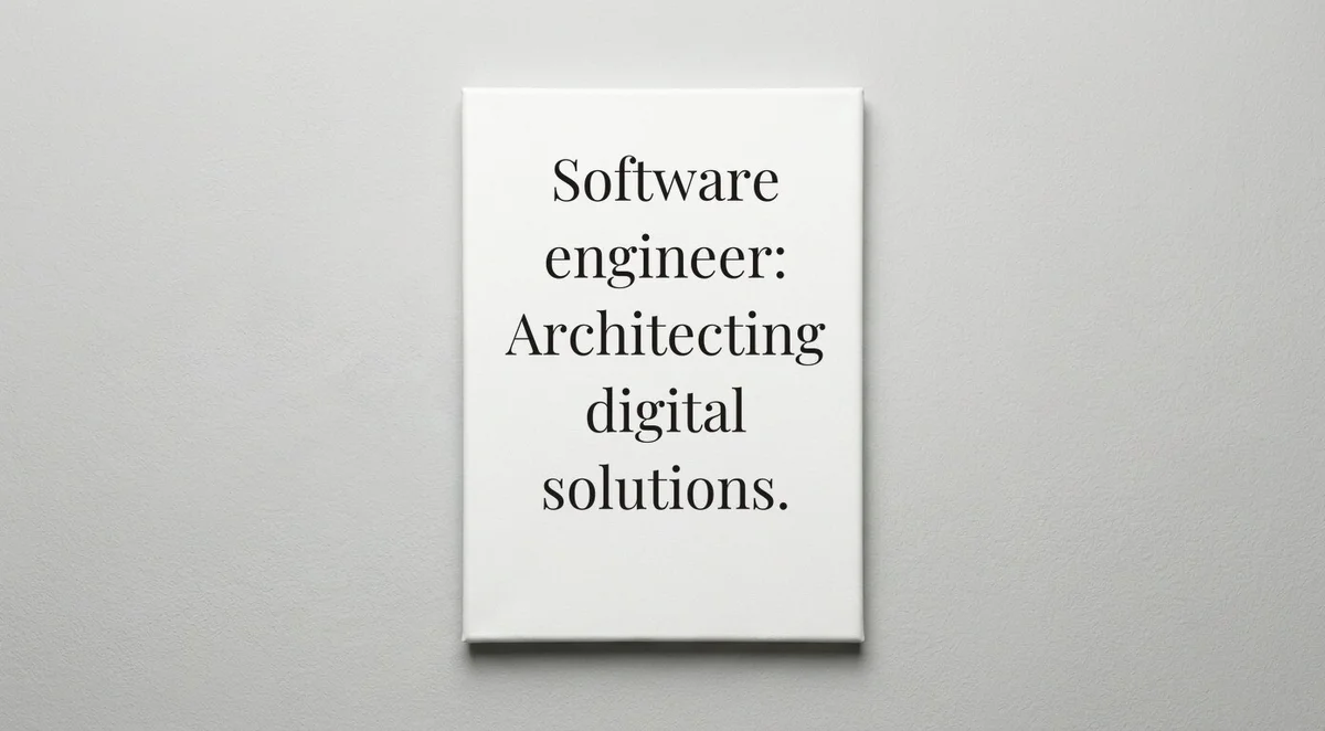 Software Engineer quote wall art - canvas print