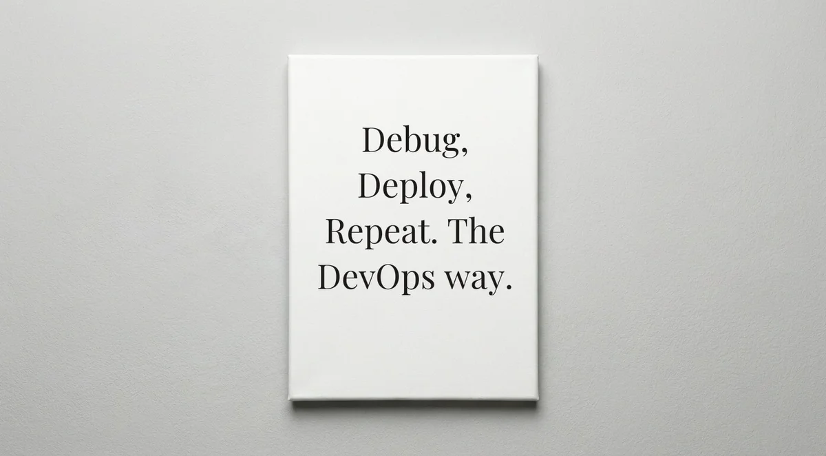 DevOps Engineer quote wall art - canvas print