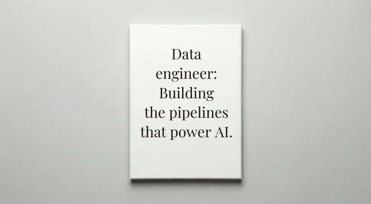 Data Engineer quote wall art - canvas print