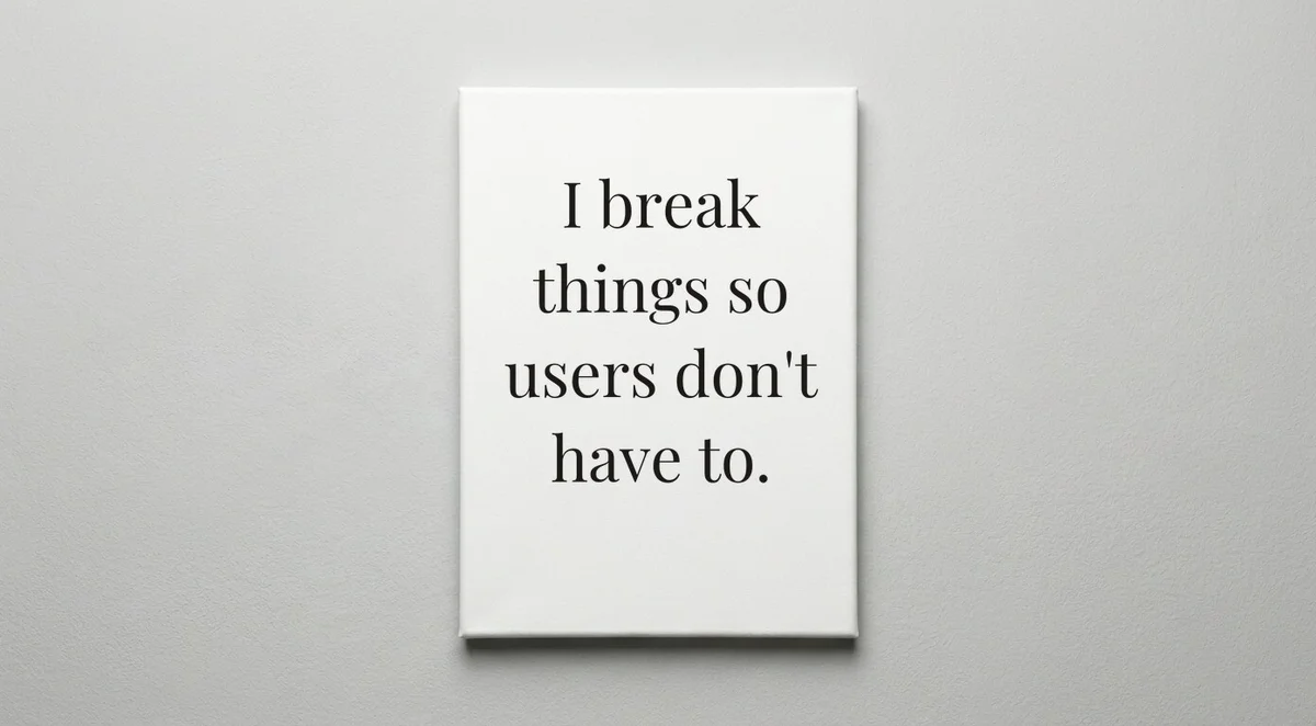 QA Engineer quote wall art - canvas print