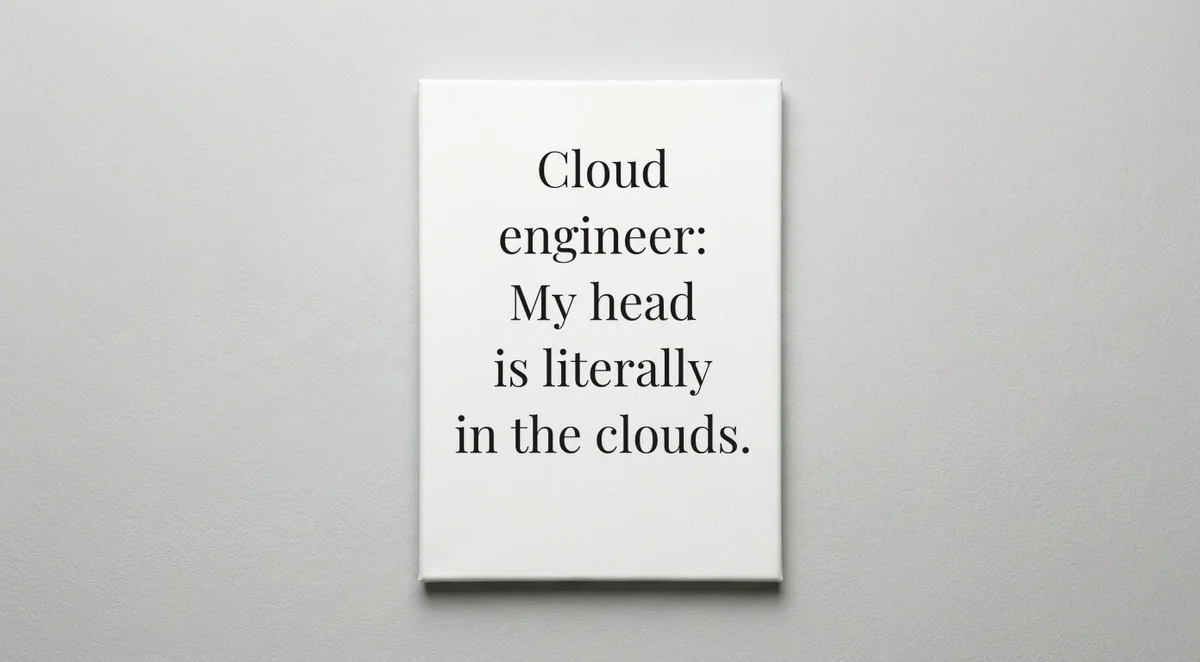 Cloud Engineer quote wall art - canvas print