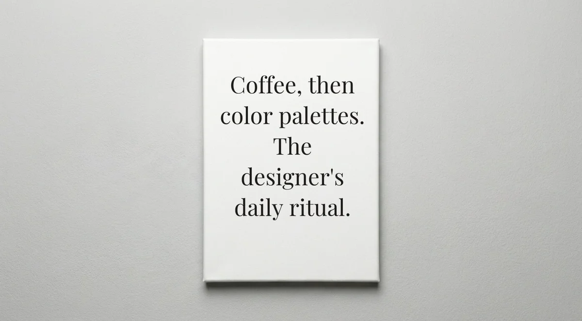 Designer quote wall art - canvas print