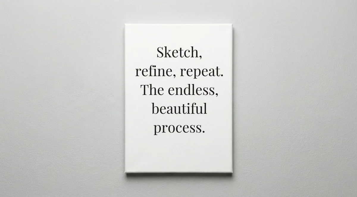 Designer quote wall art - canvas print