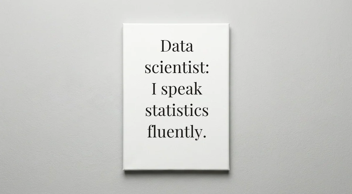 Data Scientist quote wall art - canvas print