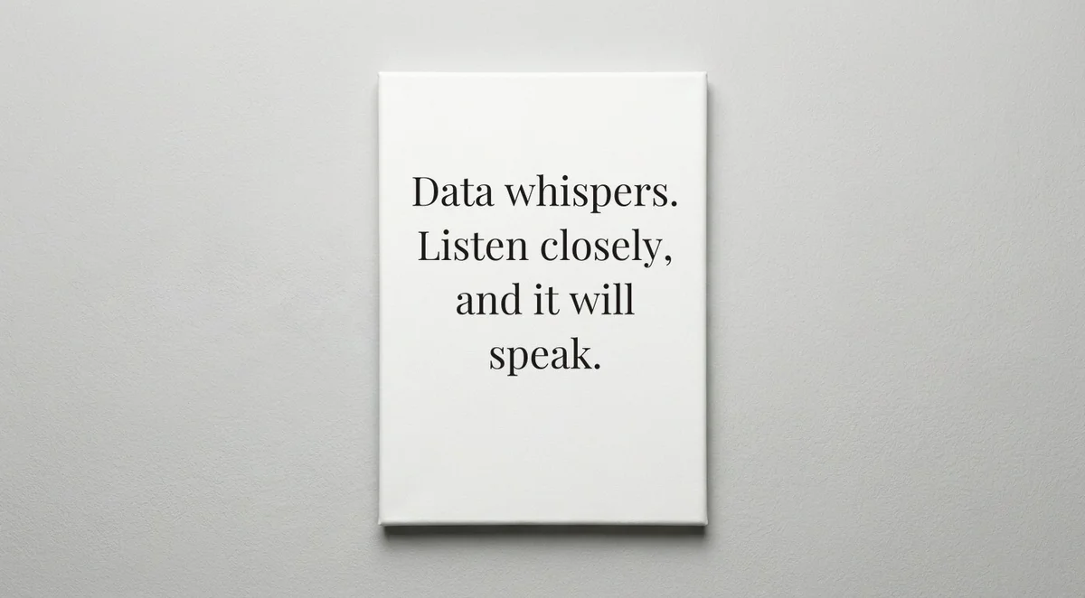 Data Analyst quote wall art - canvas print