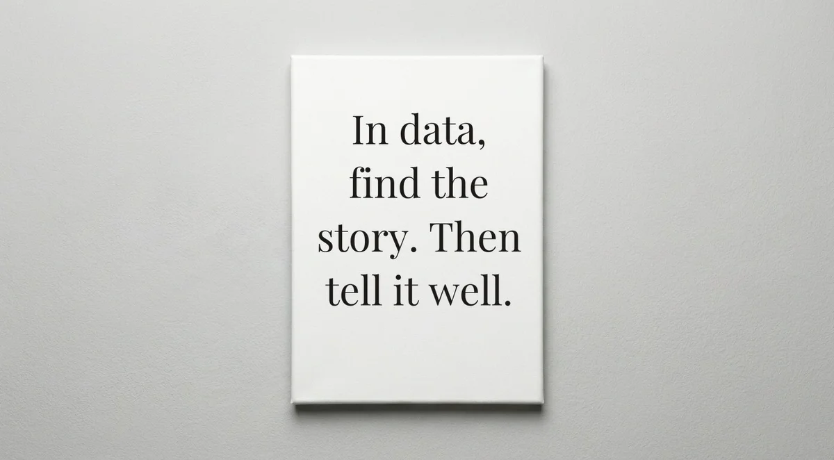 Data Analyst quote wall art - canvas print