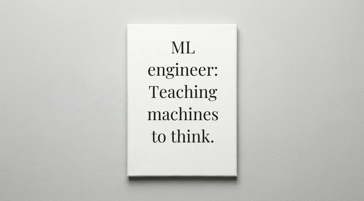 Machine Learning Engineer quote wall art - canvas print