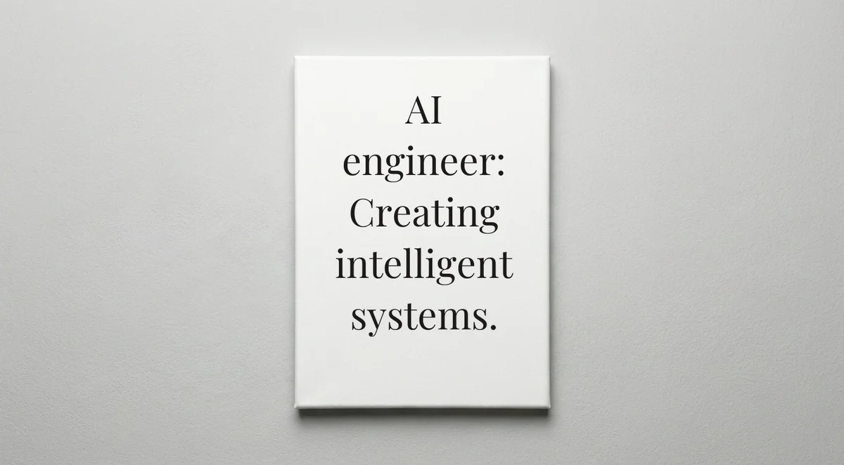 AI Engineer quote wall art - canvas print