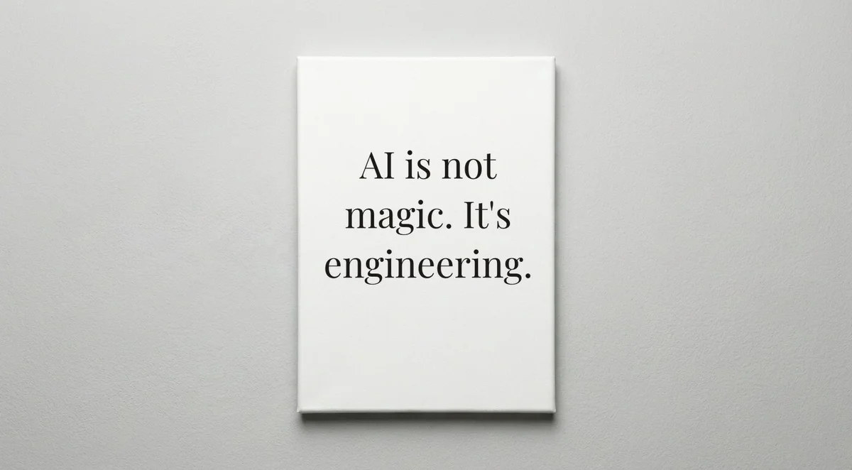 AI Engineer quote wall art - canvas print