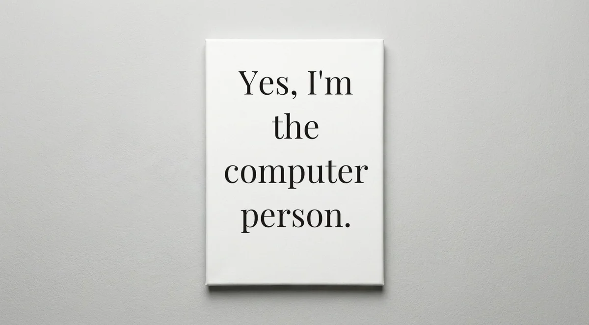IT Professional quote wall art - canvas print