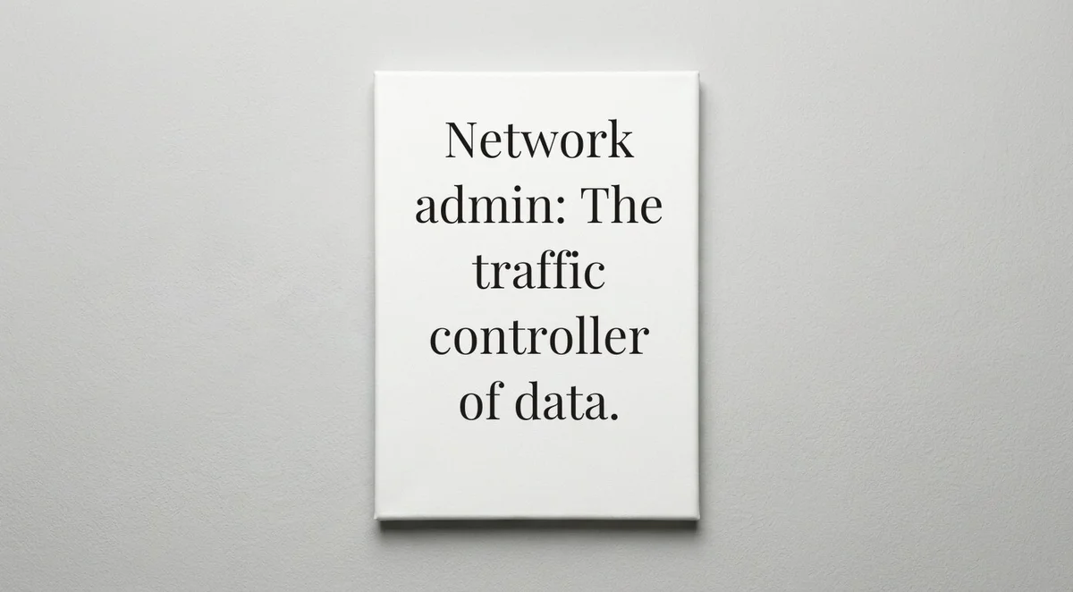 Network Administrator quote wall art - canvas print