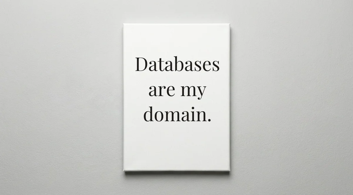 Database Administrator quote wall art - canvas print