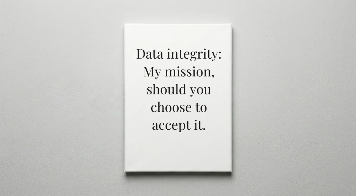 Database Administrator quote wall art - canvas print