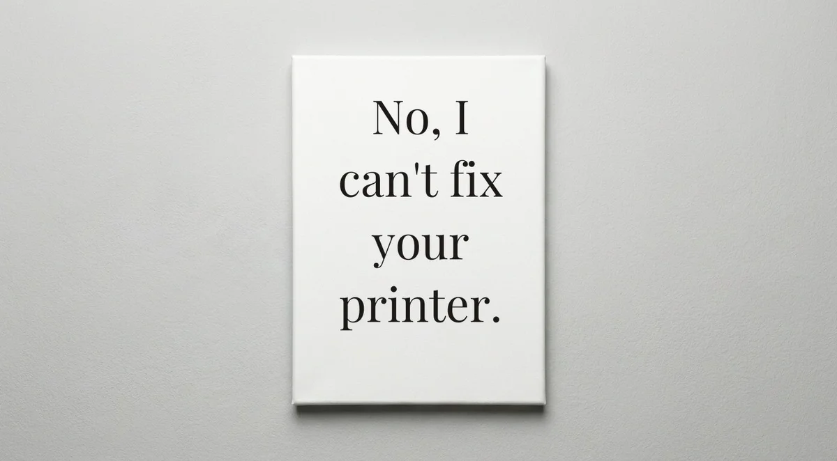 IT Support quote wall art - canvas print