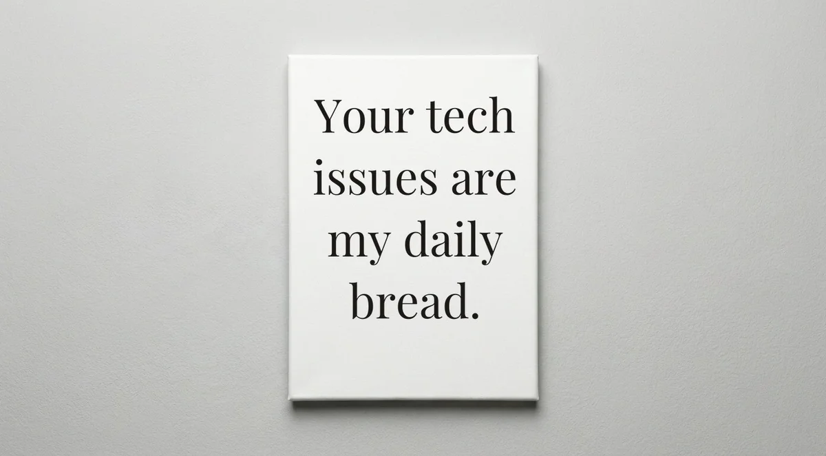 IT Support quote wall art - canvas print