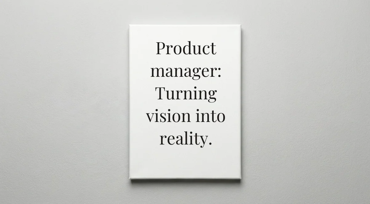 Product Manager quote wall art - canvas print