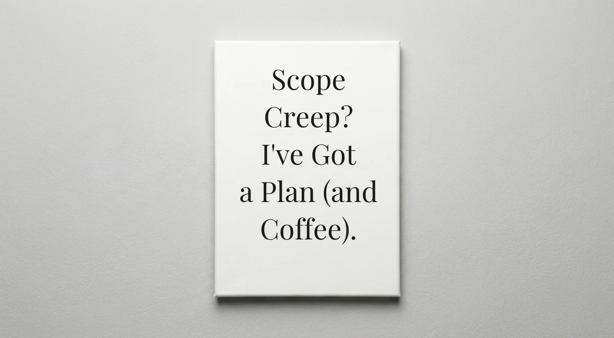 Project Manager quote wall art - canvas print