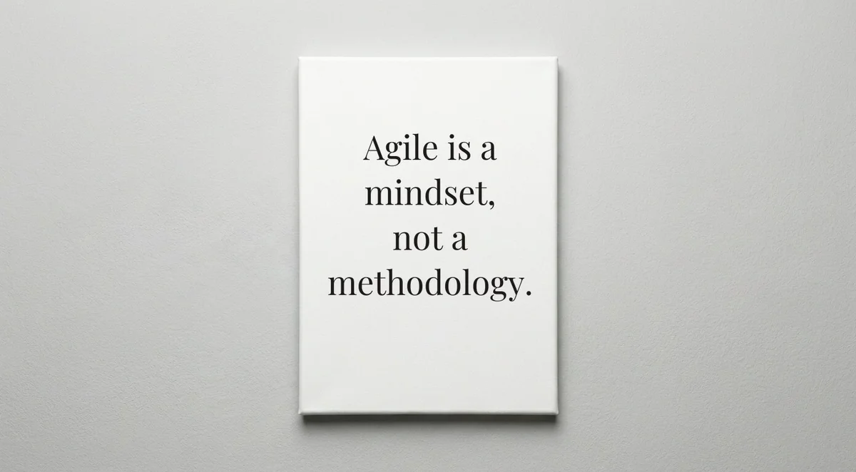 Scrum Master quote wall art - canvas print